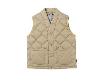 NANGA Women's Cotton Peach Down Hanten Vest "Beige"