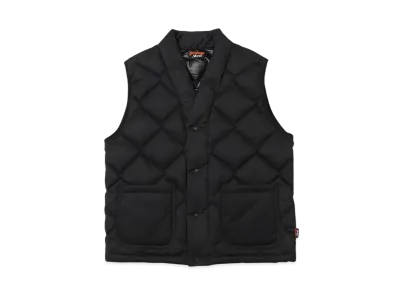 NANGA Women's Cotton Peach Down Hanten Vest "Black"