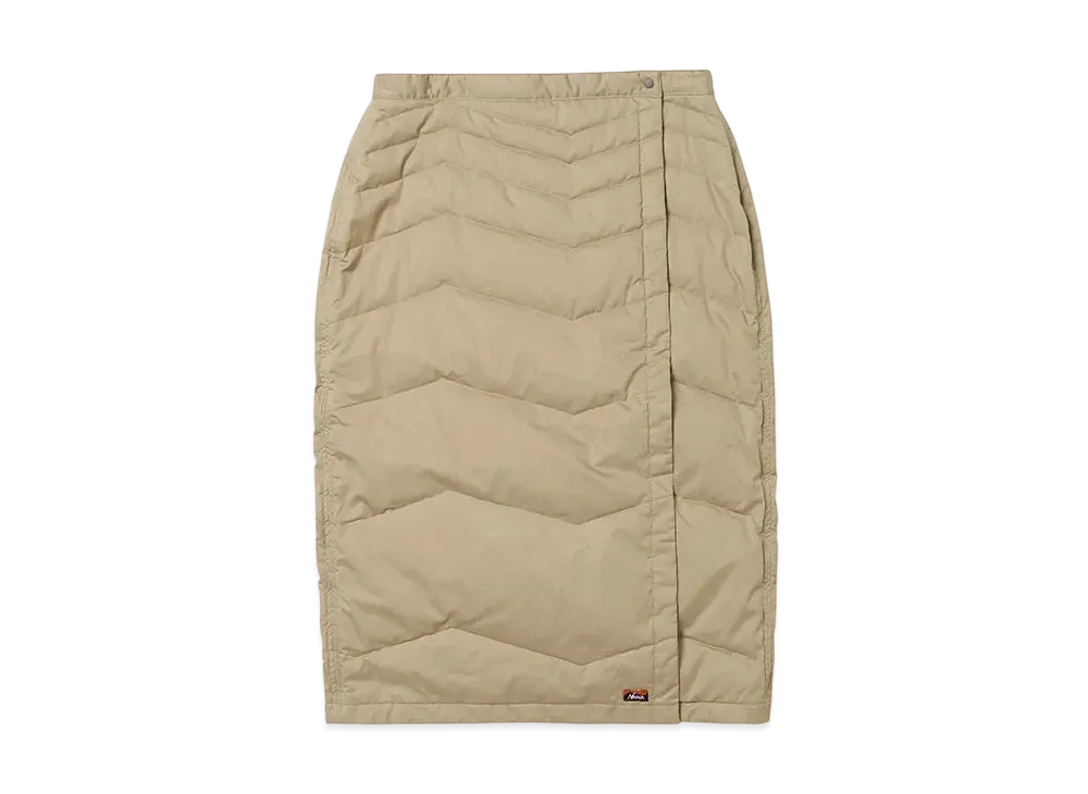 NANGA Women's Cotton Peach Down Wrap Skirt "Beige"