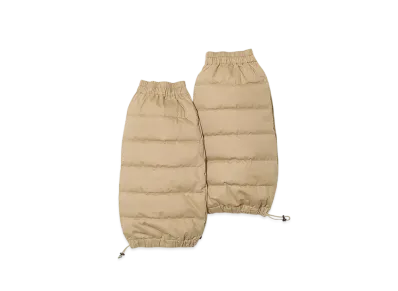 NANGA Cotton Peach Down Leg Warmers "Beige"
