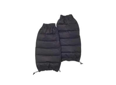 NANGA Cotton Peach Down Leg Warmers "Black"