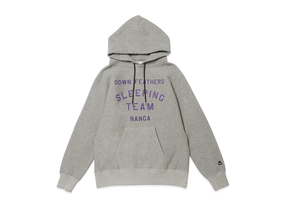 NANGA x Tacoma Fuji Records Down Feathers Sleeping Team Hoodie(Unisex) "H.Gray"