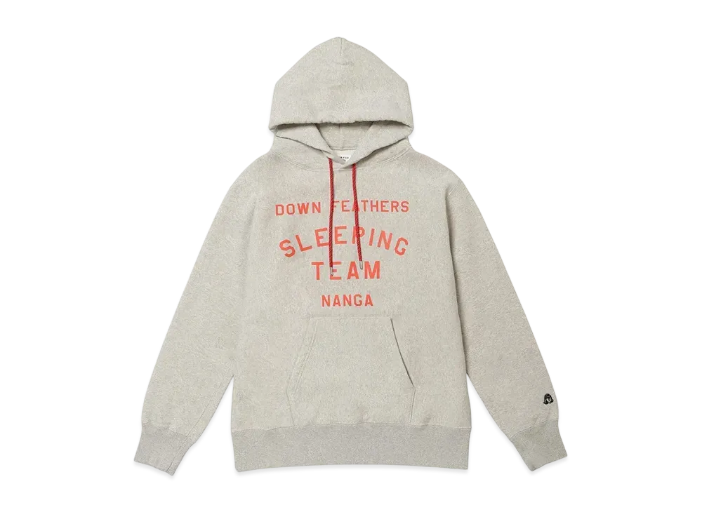NANGA x Tacoma Fuji Records Down Feathers Sleeping Team Hoodie(Unisex) "Oatmeal"