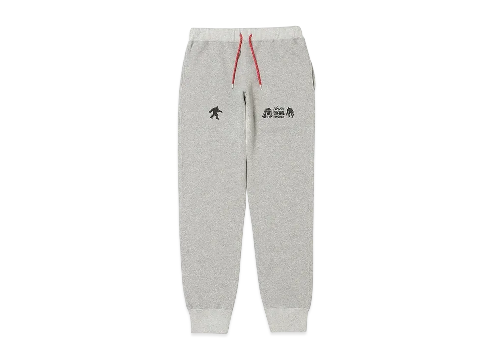 NANGA x Tacoma Fuji Records Bigfoot Survey Project Logo Sweat Pants(Unisex) "Gray"