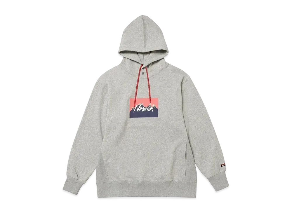 NANGA x Jerry Ukai Eco Hybrid Logo Hoodie(Unisex) "L.Gry"