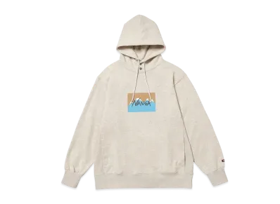 NANGA x Jerry Ukai Eco Hybrid Logo Hoodie(Unisex) "Oatmeal"