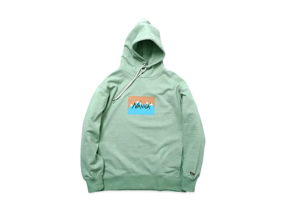 NANGA x Jerry Ukai Eco Hybrid Logo Hoodie(Unisex) "Sage"