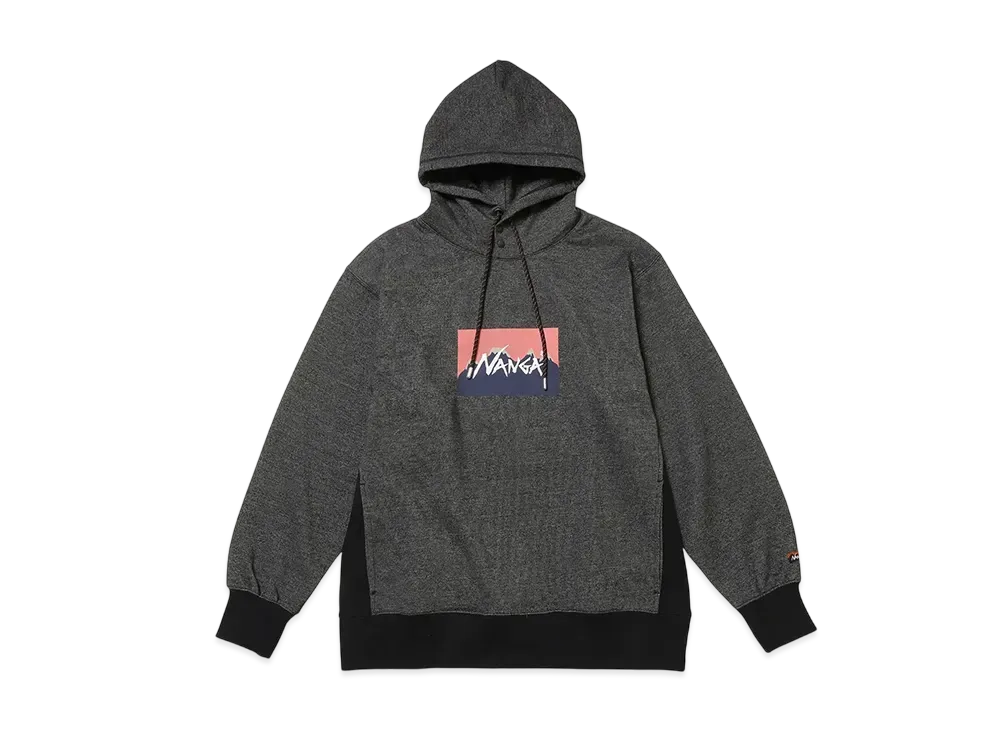 NANGA x Jerry Ukai Eco Hybrid Logo Hoodie(Unisex) "Blk"