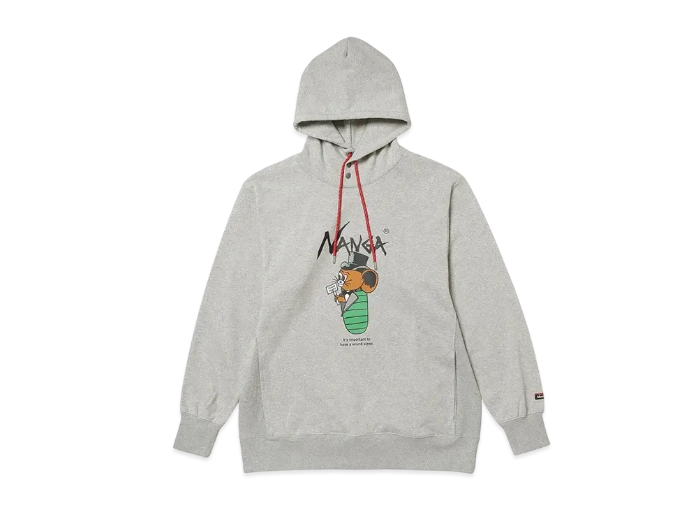 NANGA x Jerry Ukai Eco Hybrid Sleeping Jerry Marquez Hoodie(Unisex) "L.Gry"
