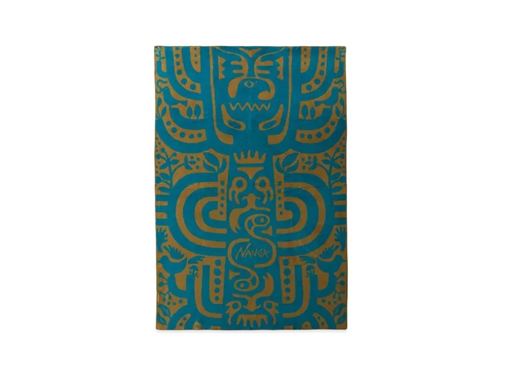 NANGA Tree Of Life Cotton Blanket Single "Blue Tree" "Blue Tree"