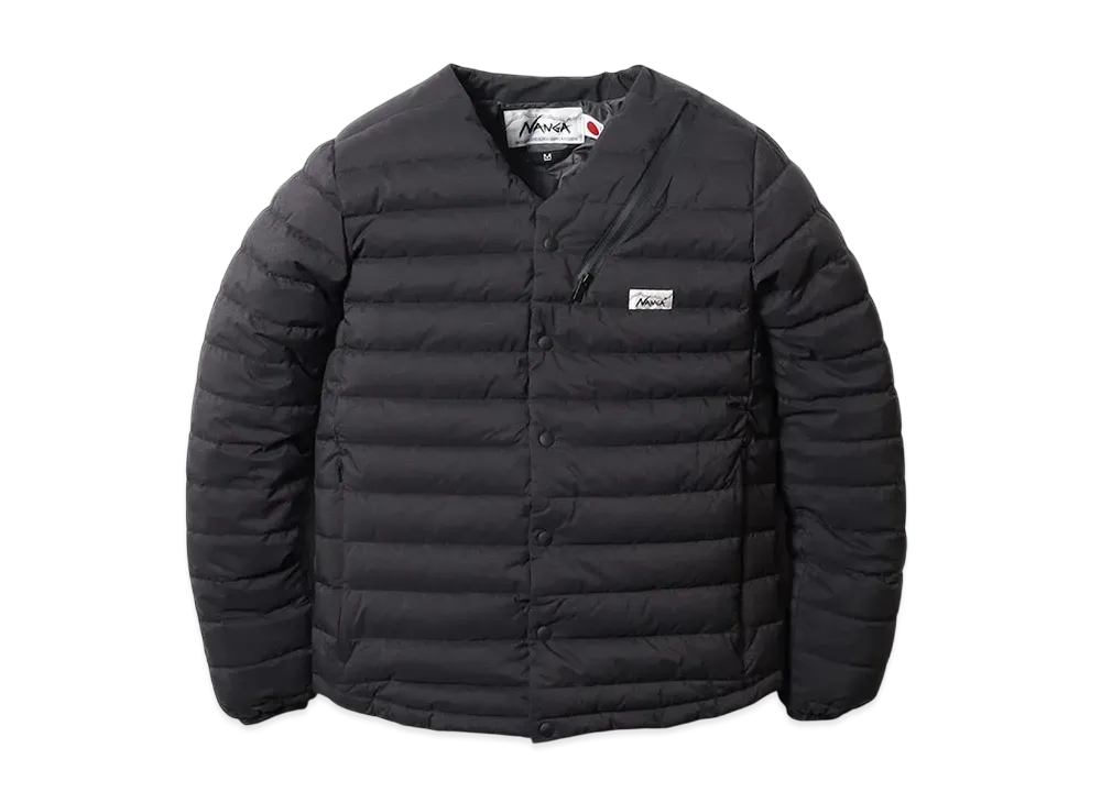 NANGA WHITE LABEL Down Cardigan "Jet Black"