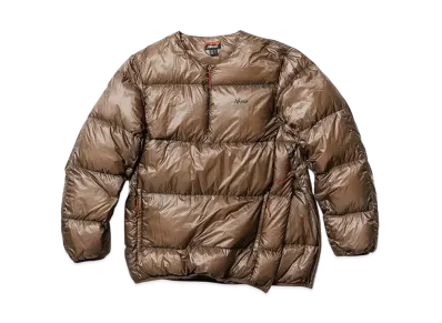 NANGA Mountain Lodge Down Crew Neck Top "Mocha"