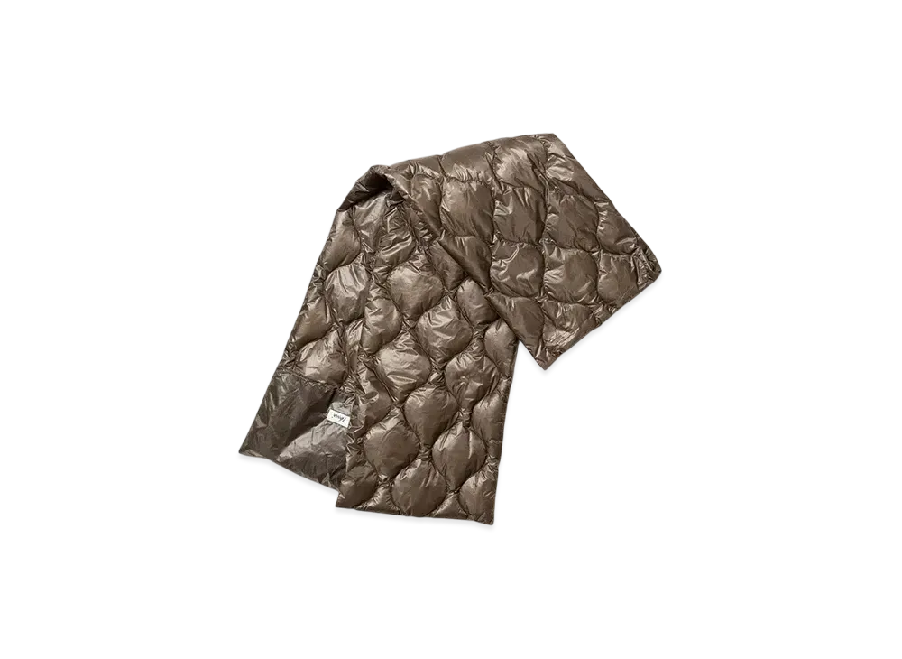 NANGA Onion Quilt Down Muffler "Mocha"