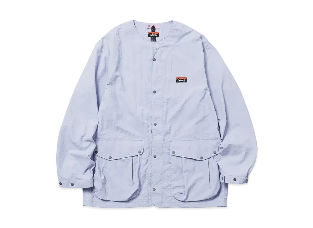 NANGA Nylon Tusser No Collar Jacket(Men) "Lvd"