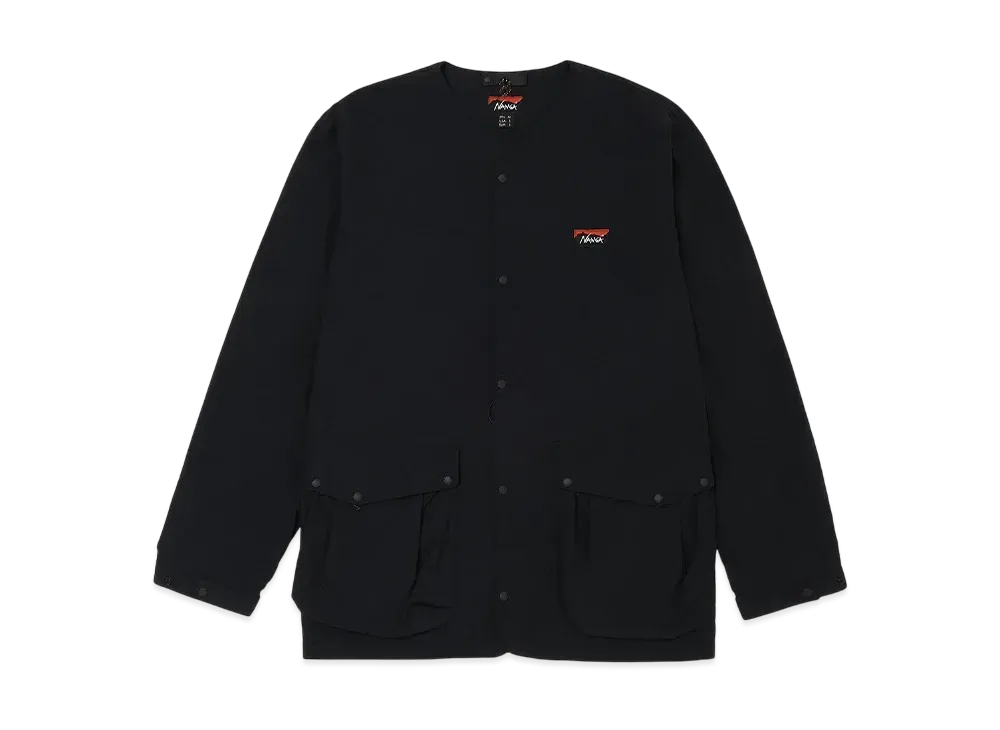 NANGA Nylon Tusser No Collar Jacket(Men) "Blk"