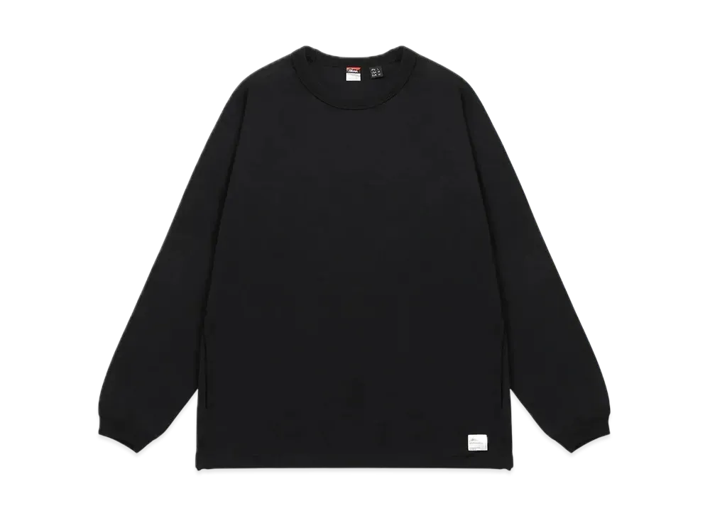 NANGA Eco Hybrid Oversized L/S Tee(Men) "Black"