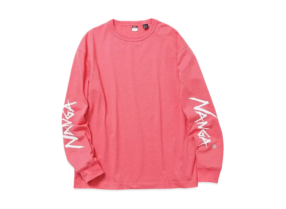 NANGA Eco Hybrid Slv Logo L/S Tee(Unisex) "Pink"