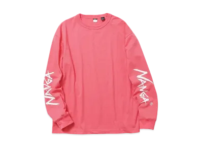 NANGA Eco Hybrid Slv Logo L/S Tee(Unisex) "Pink"