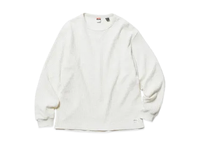 NANGA Eco Hybrid Waffle L/S Tee(Men) "White"