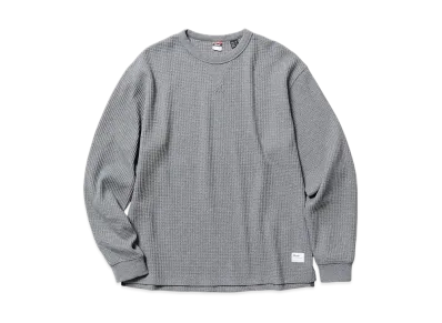 NANGA Eco Hybrid Waffle L/S Tee(Men) "Gray"