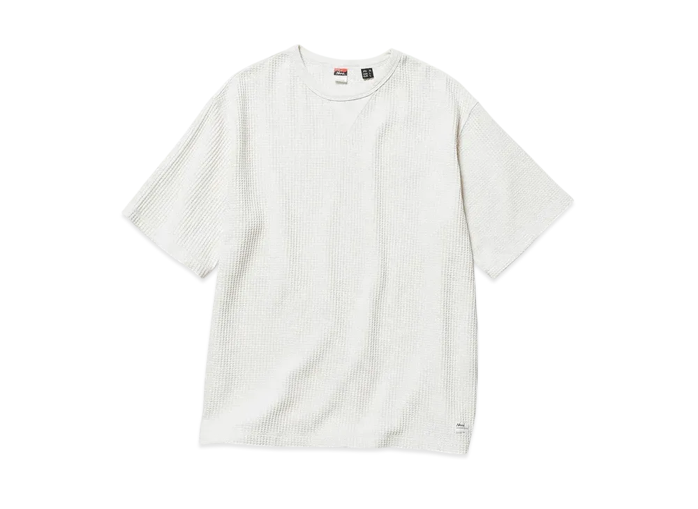 NANGA Eco Hybrid Waffle Loose Fit Tee(Unisex) "White"