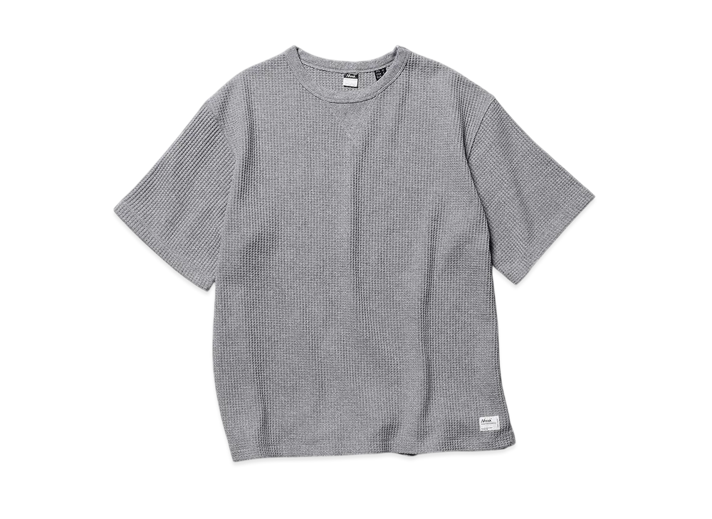 NANGA Eco Hybrid Waffle Loose Fit Tee(Unisex) "Gray"