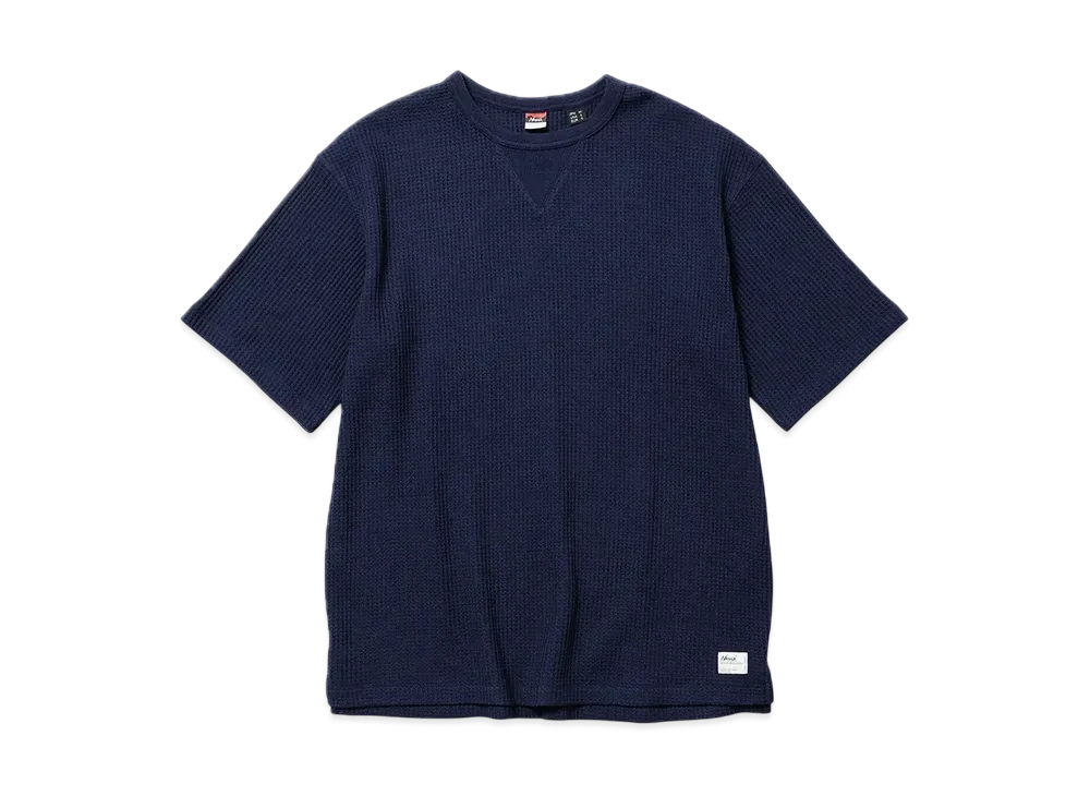 NANGA Eco Hybrid Waffle Loose Fit Tee(Unisex) "Navy"