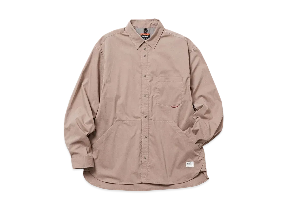 NANGA Hinoc Ripstop Ut Shirt(Men) "Moca"