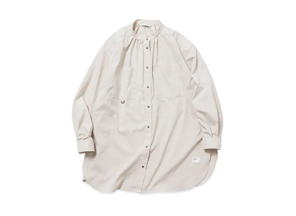 NANGA Hinoc Ripstop Camp Shirt W(Women) "LightGray"