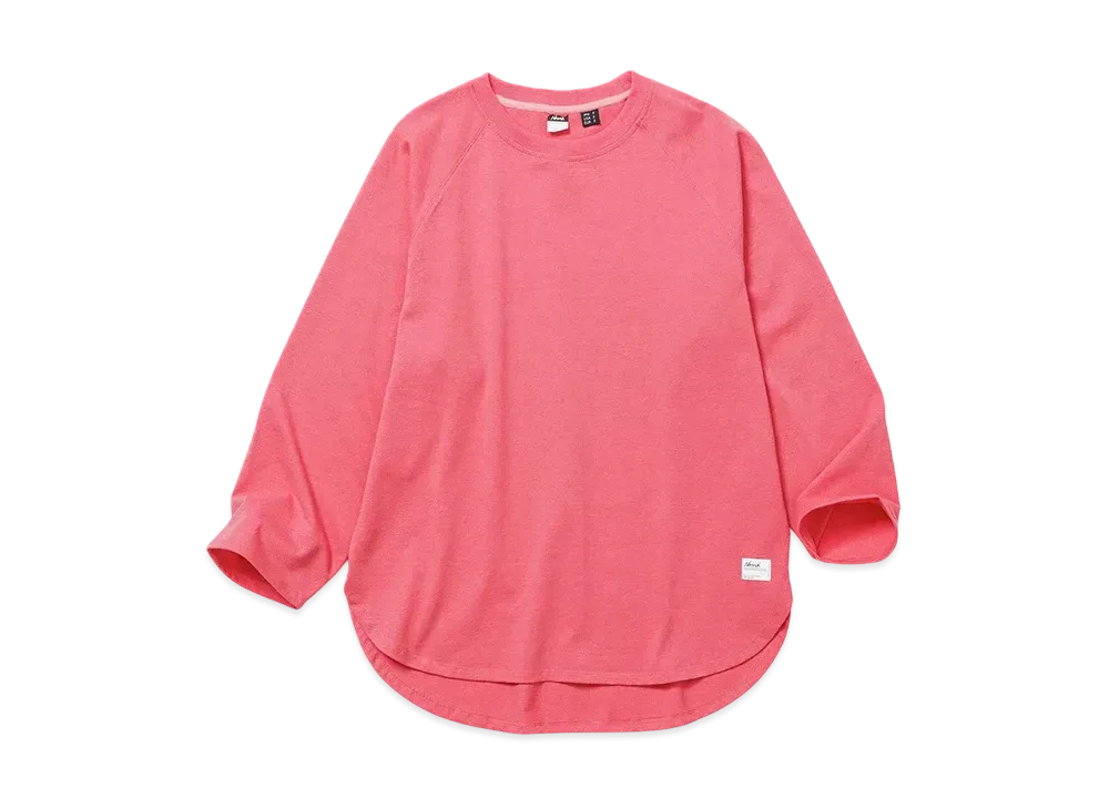 NANGA Eco Hybrid Raglan Sleeve Tunic Tee W(Women) "Pink"