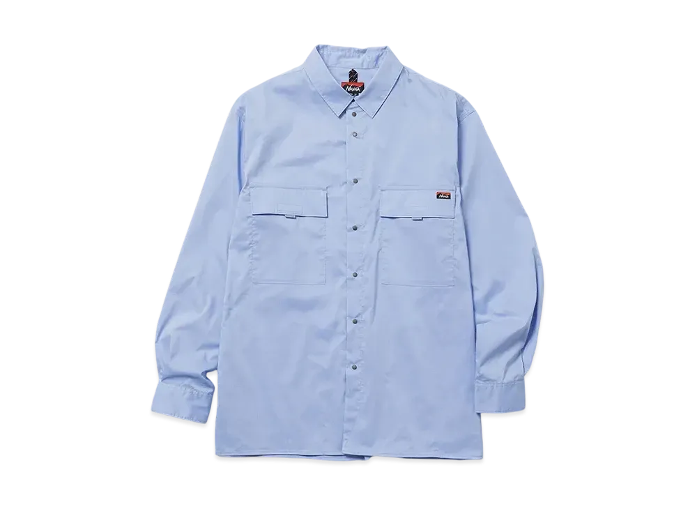 NANGA W Pocket T/C Box Shirt(Men) "Sax"