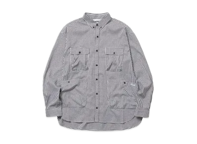 NANGA Gingham Check Camp Shirt(Men) "Black"