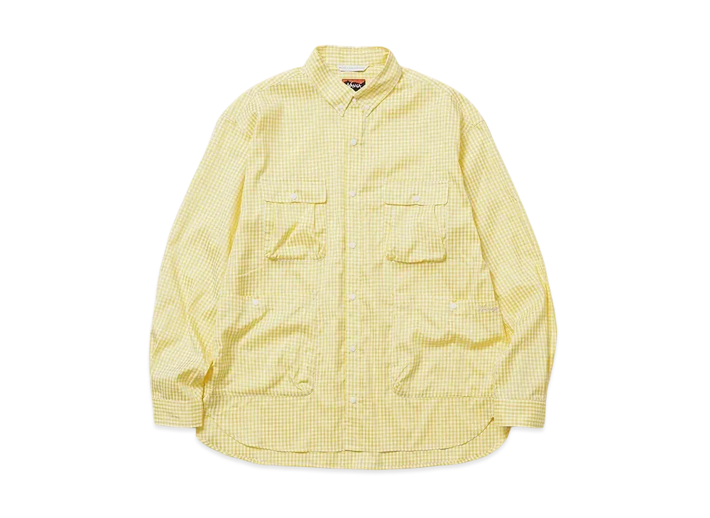 NANGA Gingham Check Camp Shirt(Men) "Yellow"
