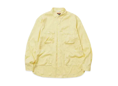 NANGA Gingham Check Camp Shirt(Men) "Yellow"