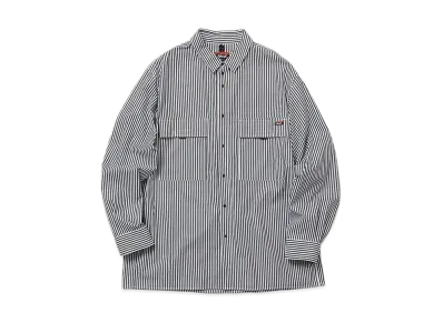 NANGA Stripe W Pocket Box Shirt(Men) "Black"