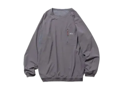 NANGA Hybrid Flex L/S Tops(Men) "Gray"