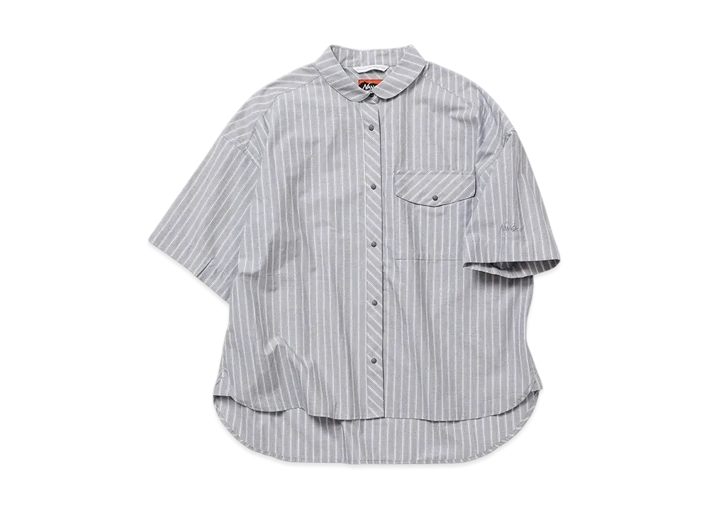 NANGA Spring Stripe Shirt W(Women) "Gray"