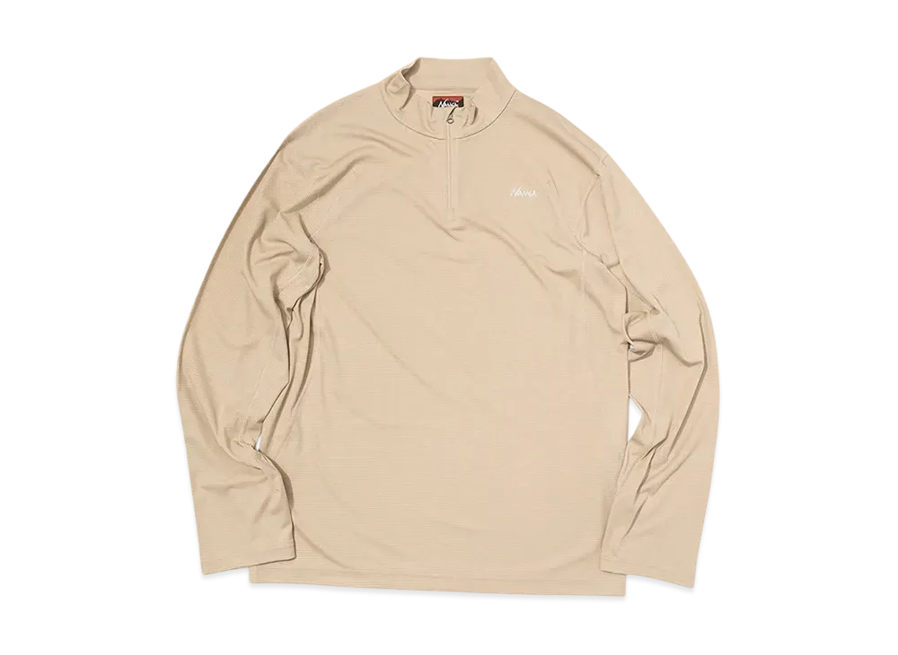 NANGA Power Dry Half Zip Tps(Men) "Beige"