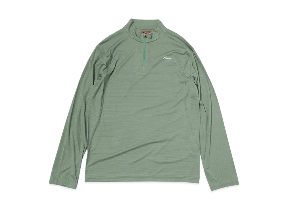 NANGA Power Dry Half Zip Tps(Men) "Khaki"