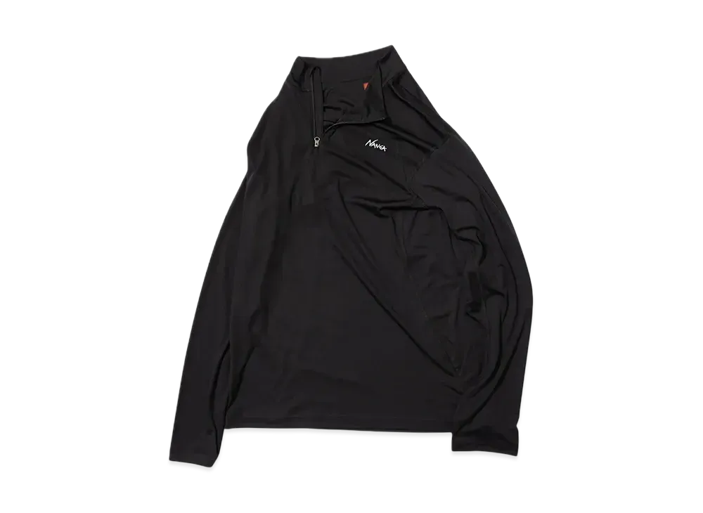 NANGA Power Dry Half Zip Tps(Men) "Black"