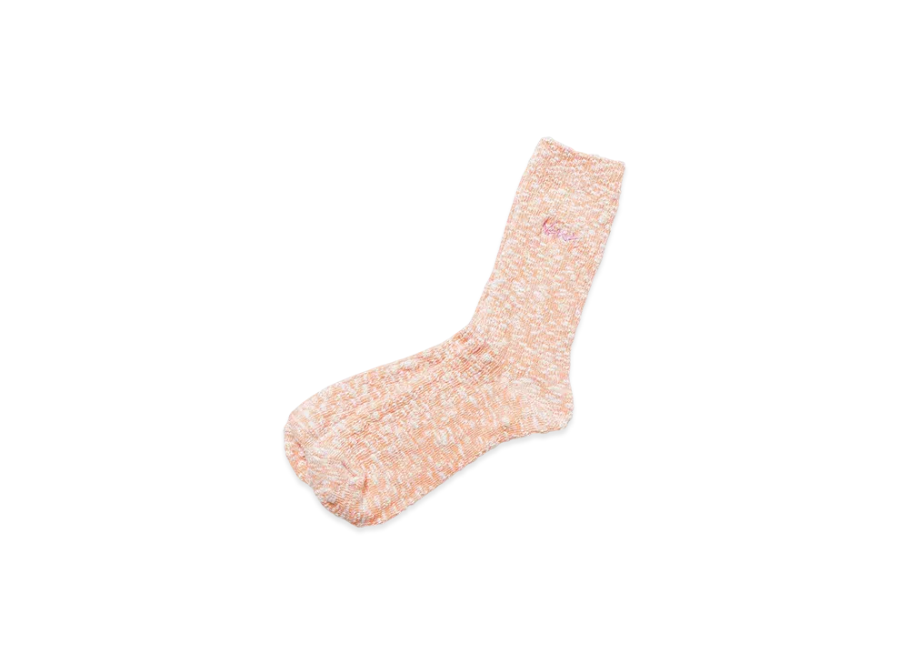 NANGA Color Slab Yarn 3/4 Socks "Orange"