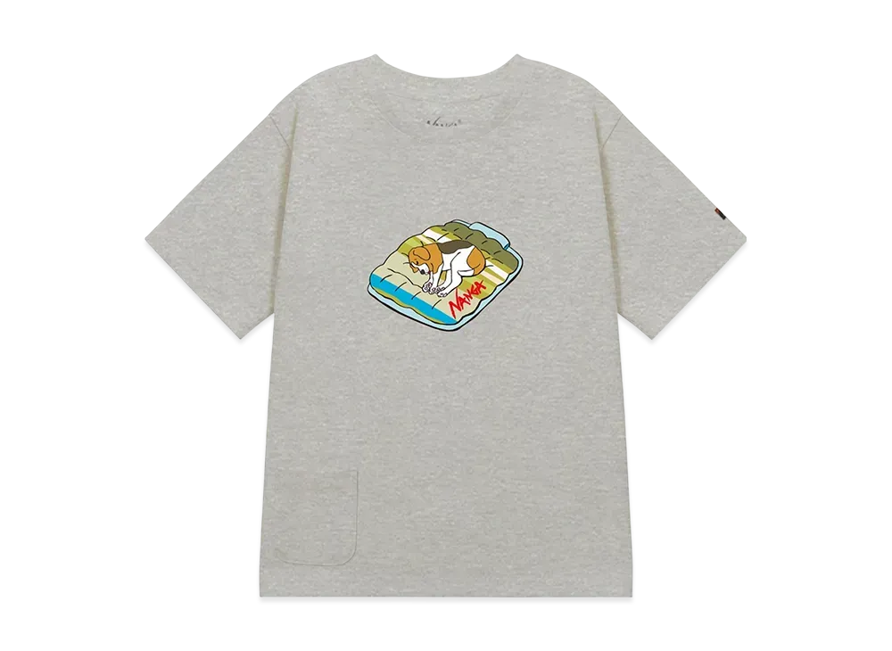 NANGA Ecohybrid Kids Tee (DOG PT) "L.Gray"