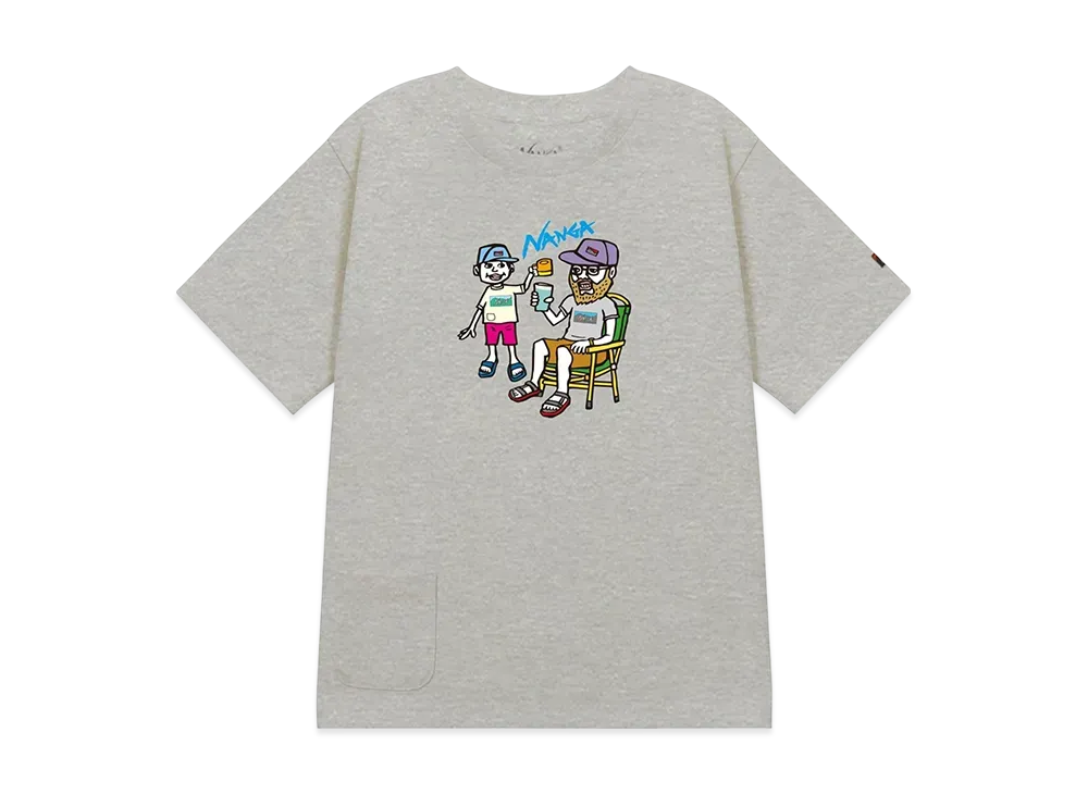 NANGA Eco Hybrid Kids Tee (FAM PT) "L.Gray"