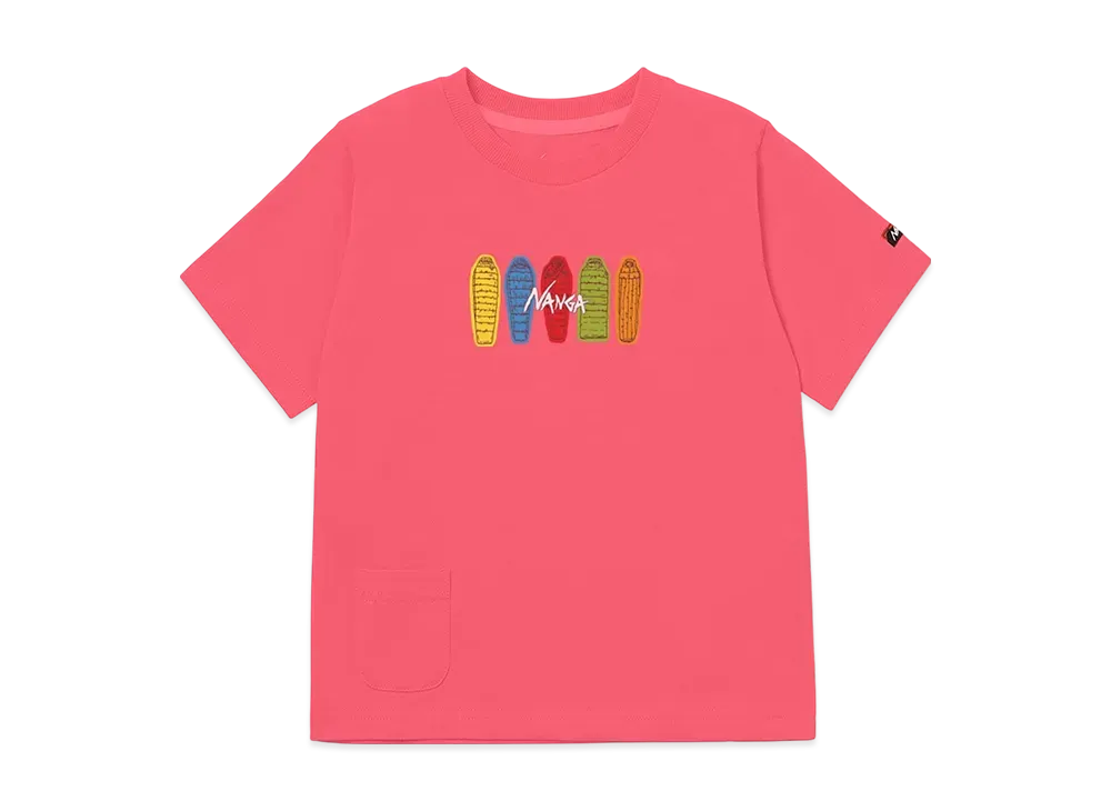 NANGA Eco Hybrid Kids Tee (SB PT) "S.Pink"