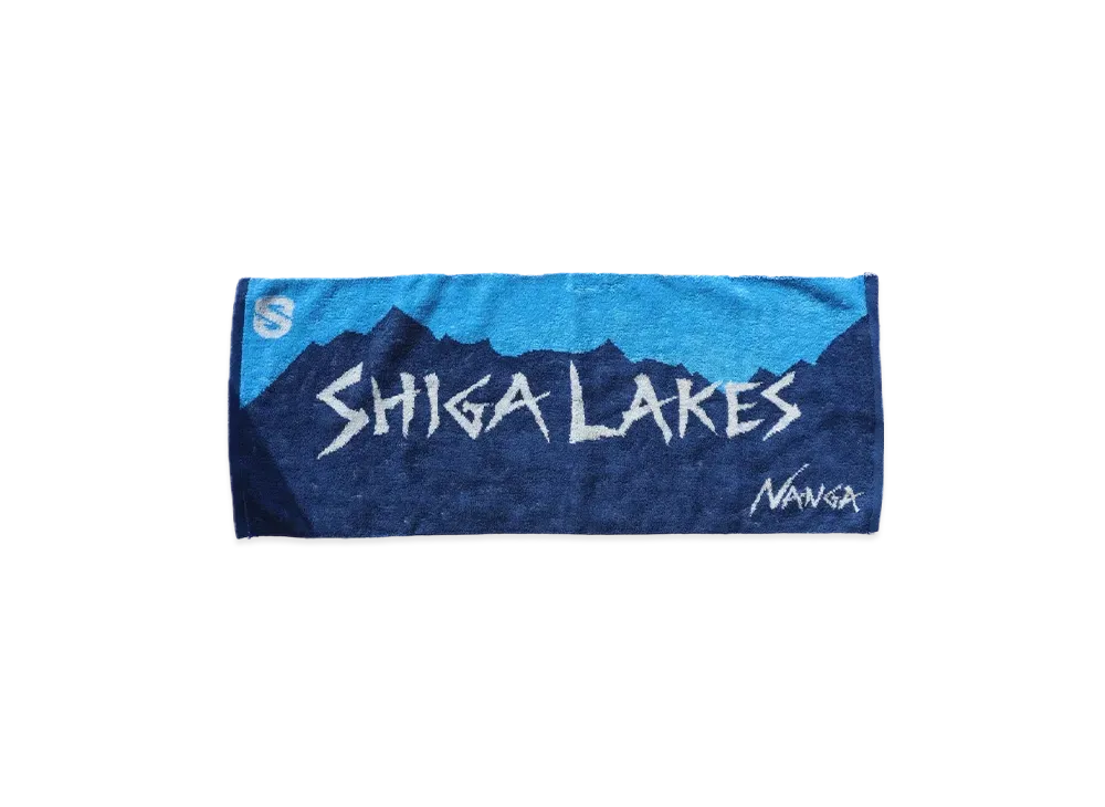 NANGA x Shiga Lakes Face Towel "Blue"