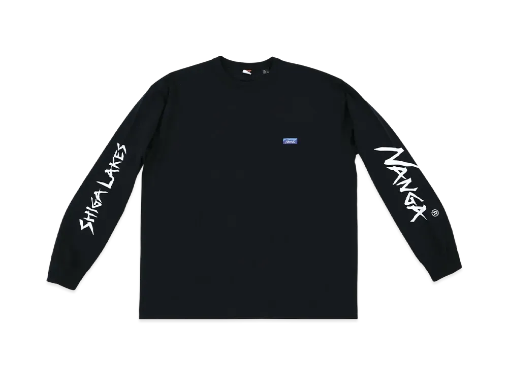 NANGA x Shiga Lakes L/S Tee "Black"
