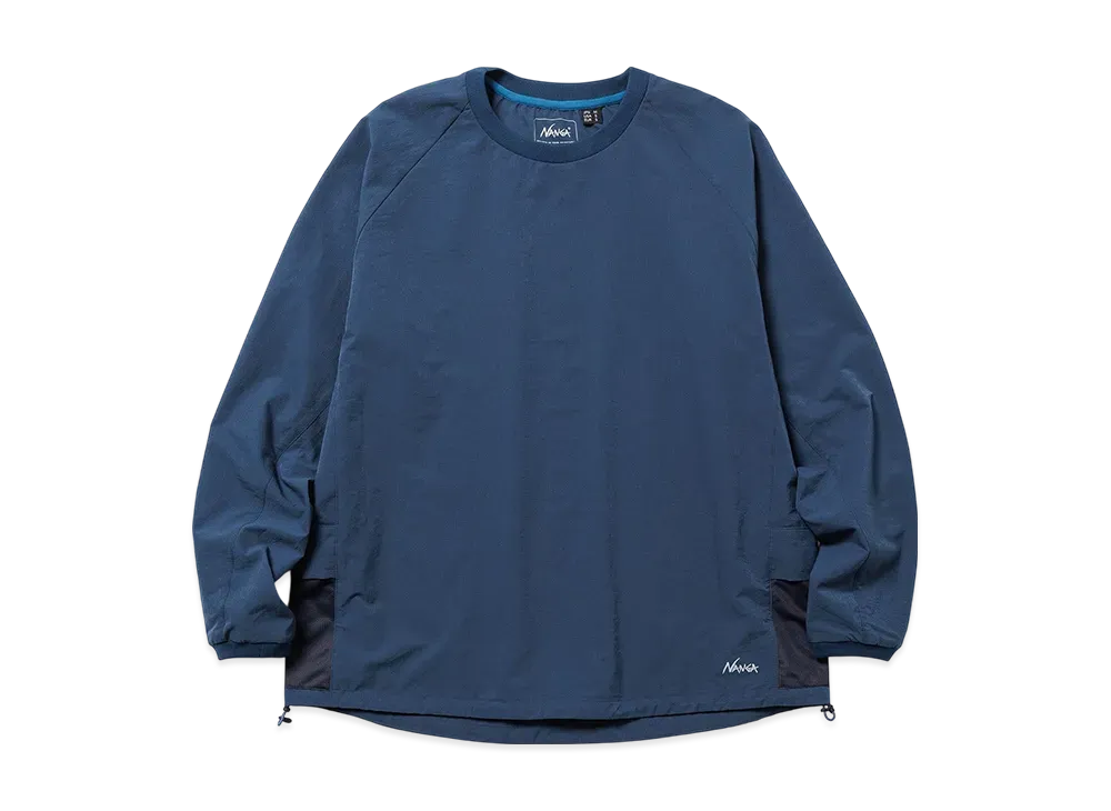 NANGA Dotair Comfy L/S Tee(Unisex) "Blue"