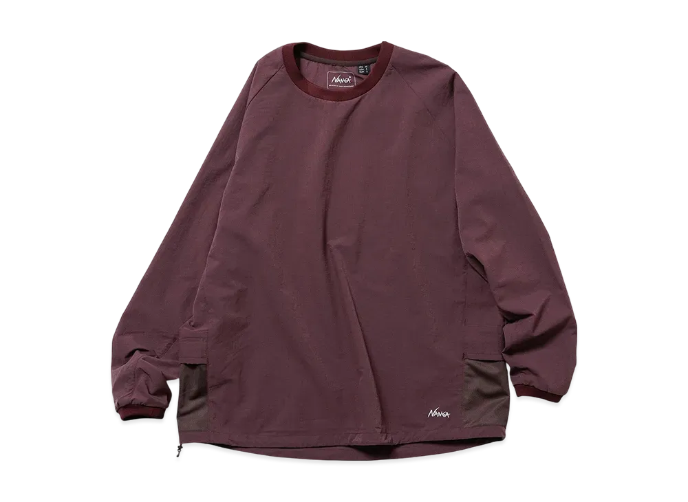 NANGA Dotair Comfy L/S Tee(Unisex) "Plum"