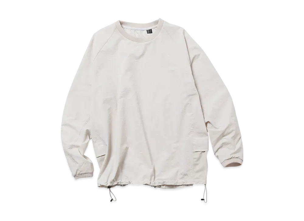 NANGA Dotair Comfy L/S Tee(Unisex) "Beige"