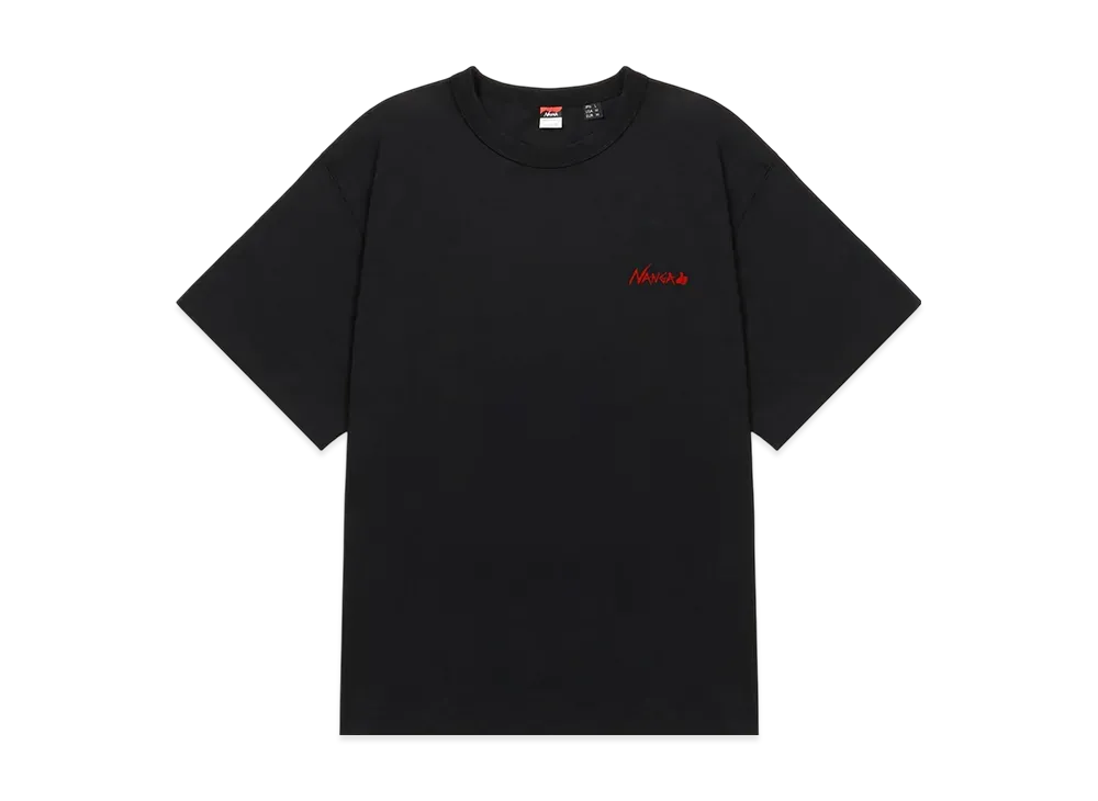 NANGA Ecohybrid Tee(Gl Pt) "Black"
